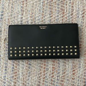 Victoria’s Secret Black Studded Clutch Wallet